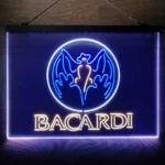 Bacardi Neon Sign Flying Fox Man Cave 3 Color 1