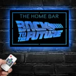 Back To The Future Metal Sign Bespoke Logo 1