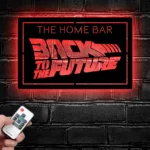 Back To The Future Metal Sign Bespoke Logo 1