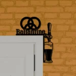 Ballantine Metal Sign Tap Handle 1