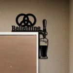 Ballantine Metal Sign Tap Handle 1
