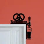 Ballantine Metal Sign Tap Handle 1