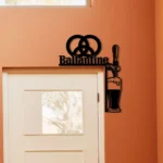 Ballantine Metal Sign Tap Handle 1