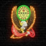 Ballantine Neon Sign Bespoke Logo Custom American Eagle 1