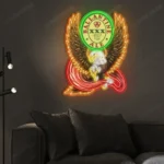 Ballantine Neon Sign Bespoke Logo Custom American Eagle 1