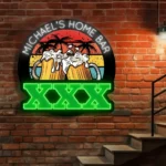 Ballantine Neon Sign Custom Toast Beer Mugs 1