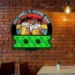 Ballantine Neon Sign Custom Toast Beer Mugs 1