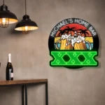 Ballantine Neon Sign Custom Toast Beer Mugs 1