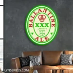 Ballantine Neon Sign Logo 1