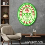 Ballantine Neon Sign Logo 1