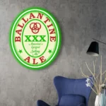 Ballantine Neon Sign Logo 1