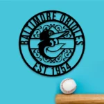 Baltimore Orioles Metal Sign Custom Mlb 1