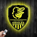 Baltimore Orioles Metal Sign Shield Shape 1