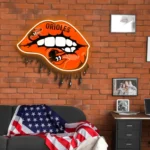 Baltimore Orioles Neon Sign Dripping Lips 1