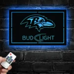 Baltimore Ravens Metal Sign Bud Light 1