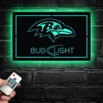 Baltimore Ravens Metal Sign Bud Light 1