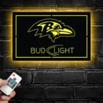 Baltimore Ravens Metal Sign Bud Light 1