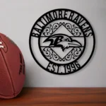 Baltimore Ravens Metal Sign Custom Nfl 1