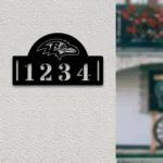 Baltimore Ravens Metal Sign Nfl Metal House Number Sign 1