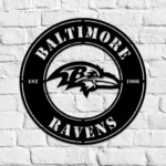 Baltimore Ravens Metal Sign Raven Mascot Icon 1