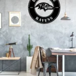 Baltimore Ravens Metal Sign Raven Mascot Icon 1