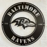 Baltimore Ravens Metal Sign Raven Mascot Icon 1