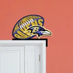 Baltimore Ravens Metal Sign Ravens Ball Crest 1