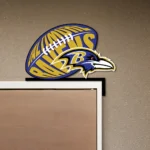 Baltimore Ravens Metal Sign Ravens Ball Crest 1