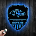 Baltimore Ravens Metal Sign Shield Shape 1