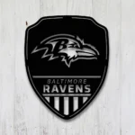 Baltimore Ravens Metal Sign Shield Shape 1