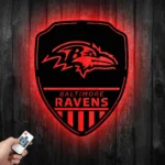 Baltimore Ravens Metal Sign Shield Shape 1
