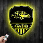 Baltimore Ravens Metal Sign Shield Shape 1