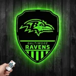 Baltimore Ravens Metal Sign Shield Shape 1