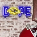 Baltimore Ravens Neon Sign Dripping Dope 1