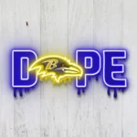 Baltimore Ravens Neon Sign Dripping Dope 1