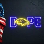 Baltimore Ravens Neon Sign Dripping Dope 1