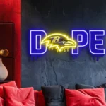 Baltimore Ravens Neon Sign Dripping Dope 1