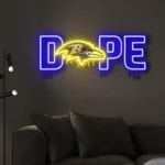 Baltimore Ravens Neon Sign Dripping Dope 1