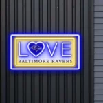Baltimore Ravens Neon Sign Love Sign 1