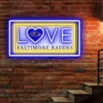 Baltimore Ravens Neon Sign Love Sign 1