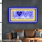 Baltimore Ravens Neon Sign Love Sign 1