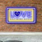 Baltimore Ravens Neon Sign Love Sign 1