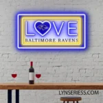 Baltimore Ravens Neon Sign Love Sign 1