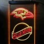 Baltimore Ravens Neon Sign Navy Moon Est 1996 1