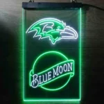 Baltimore Ravens Neon Sign Navy Moon Est 1996 1