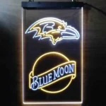 Baltimore Ravens Neon Sign Navy Moon Est 1996 1