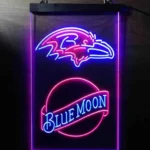Baltimore Ravens Neon Sign Navy Moon Est 1996 1