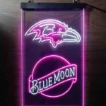 Baltimore Ravens Neon Sign Navy Moon Est 1996 1