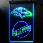 Baltimore Ravens Neon Sign Navy Moon Est 1996 1
