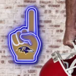Baltimore Ravens Neon Sign Nfl Foam Finger 1